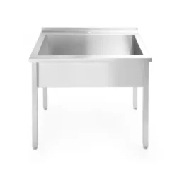 Stół do mycia z zlewem - 800x600x850 mm | Hendi 811009