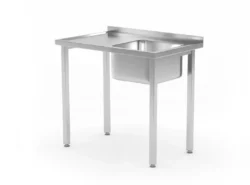 Umyvaci stol s drezom vpravo Budget Line 800x600x850 mm Hendi 816769.webp