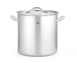 Wysoki garnek z pokrywką - 17 L - Budget Line | Hendi 832882