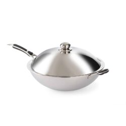 Patelnia WOK nierdzewna - Ø 360 mm | Hendi 239773