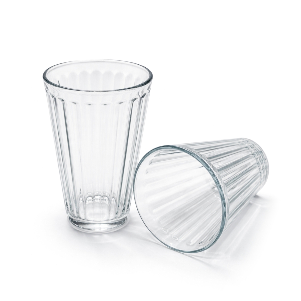 Szklanka do wody z żebrowaniem - 400 ml | Gastrokitchen