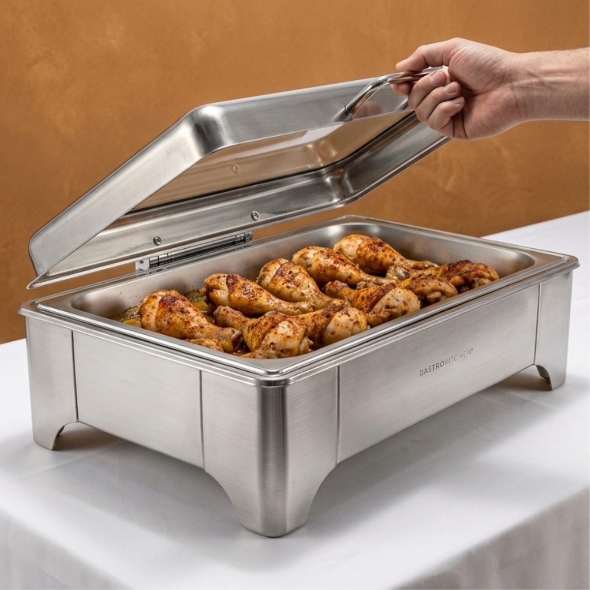 Elektryczny przeszklony chafing 9 L - GN 1/1 | Gastrokitchen