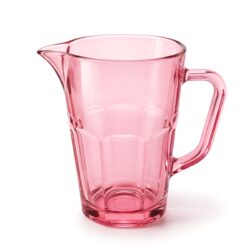 Szklany dzbanek na napoje Alva - 1 l - różowy | Gastrokitchen