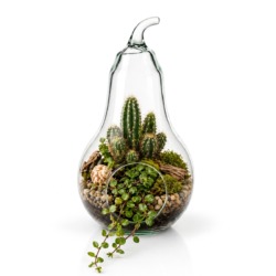 Szklany wazon dekoracyjny Gruszka - 30 cm | Gastrokitchen