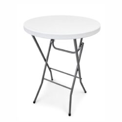 Okrągły cateringowy składany stół koktajlowy - Ø 80x110 cm - Premium | Gastrokitchen