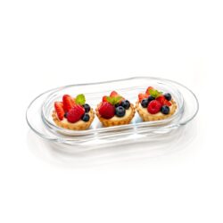 Szklana taca do serwowania - 21,3x9,8 cm | Gastrokitchen