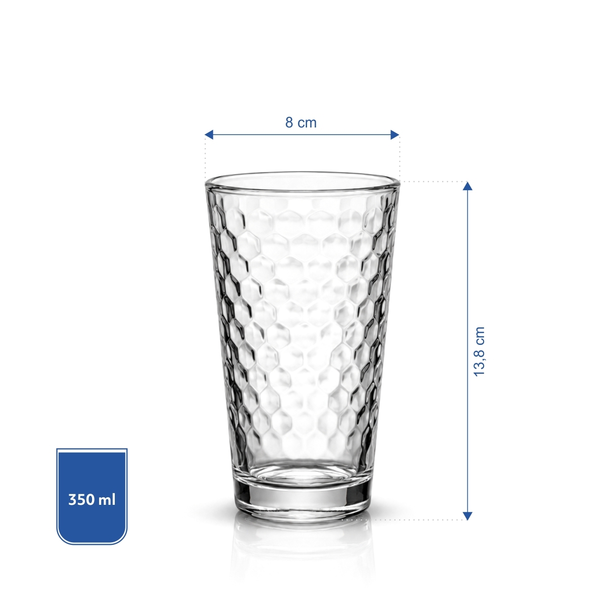 Szklanka do caffé latte - 275 ml - zestaw 4 szt. | WMF Professional