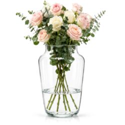 Szklany wazon na kwiaty - Ø 16 × 32,5 cm | Gastrokitchen
