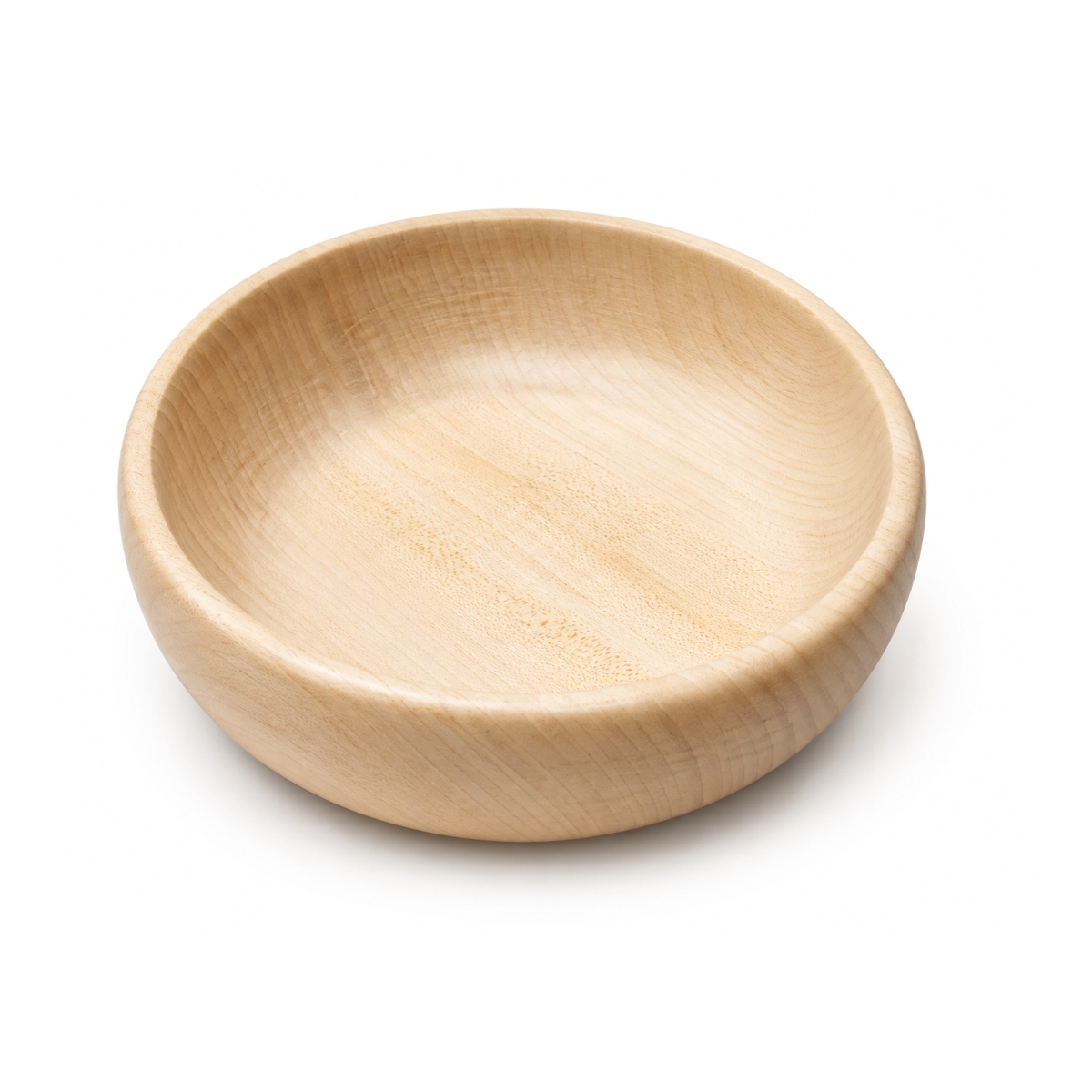 Drewniana miska 180 × 70 mm z jednego kawałka drewna lipowego.