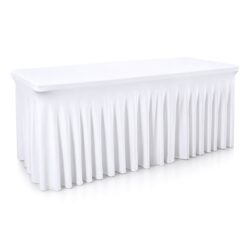 pokrowiec na prostokatne stoly cateringowe 183 cm bialy (3)