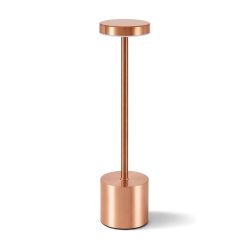 Okazja - LED lampa stołowa USB - ładowalna - 3 poziomów jasności - różowe złoto | Gastrokitchen