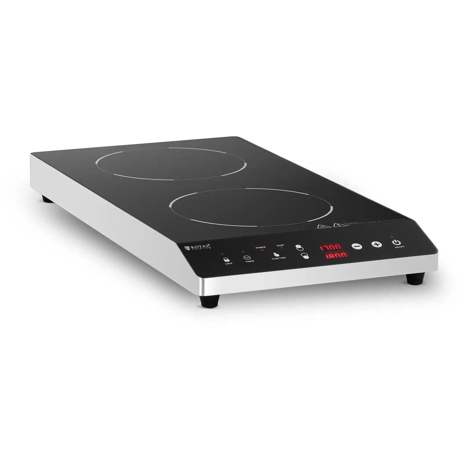 Kuchenka indukcyjna - 2 płyta - 3500 W - 230 V | RCIC-1800P6