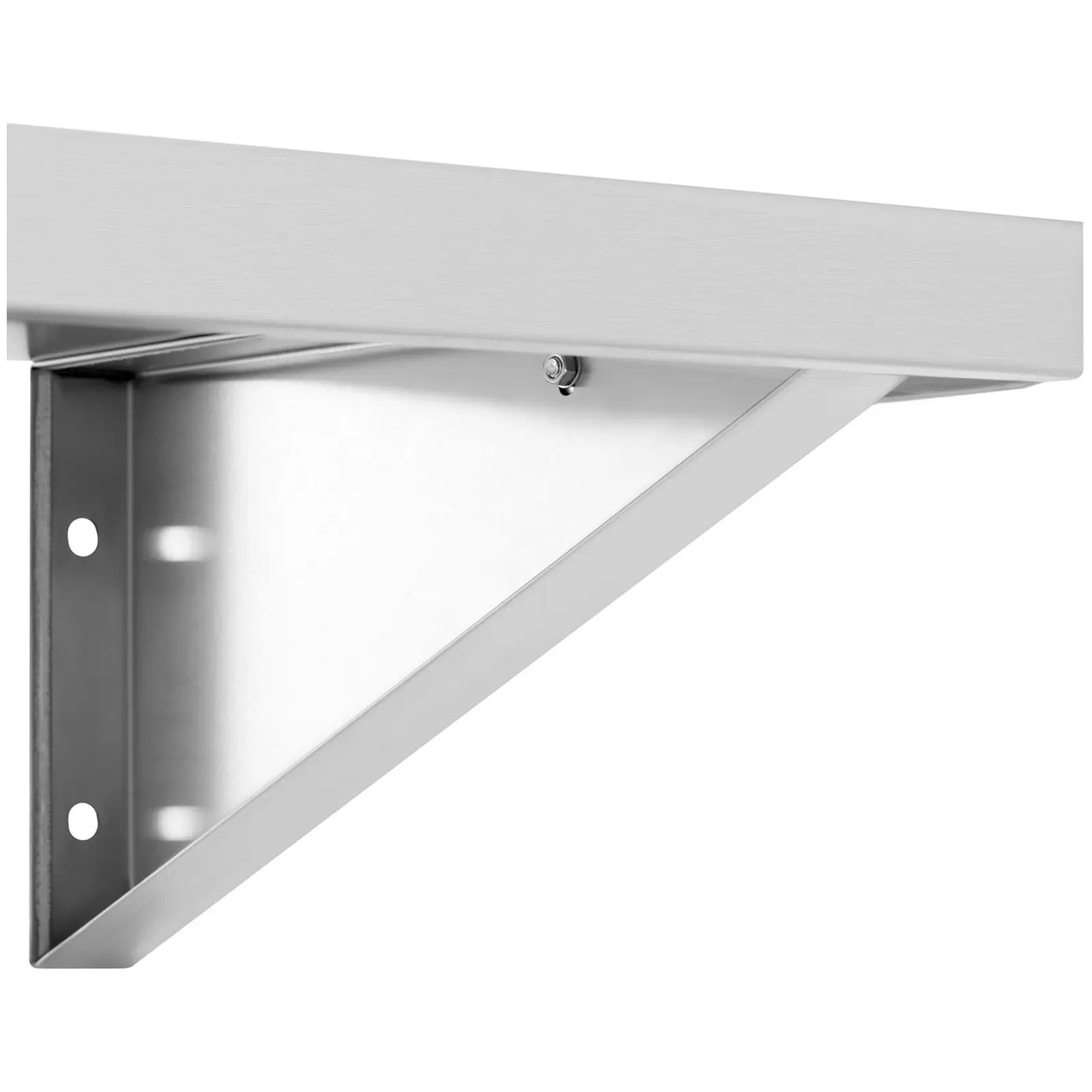 Półka ścienna - 120 x 40 cm - 30 kg - stal nierdzewna