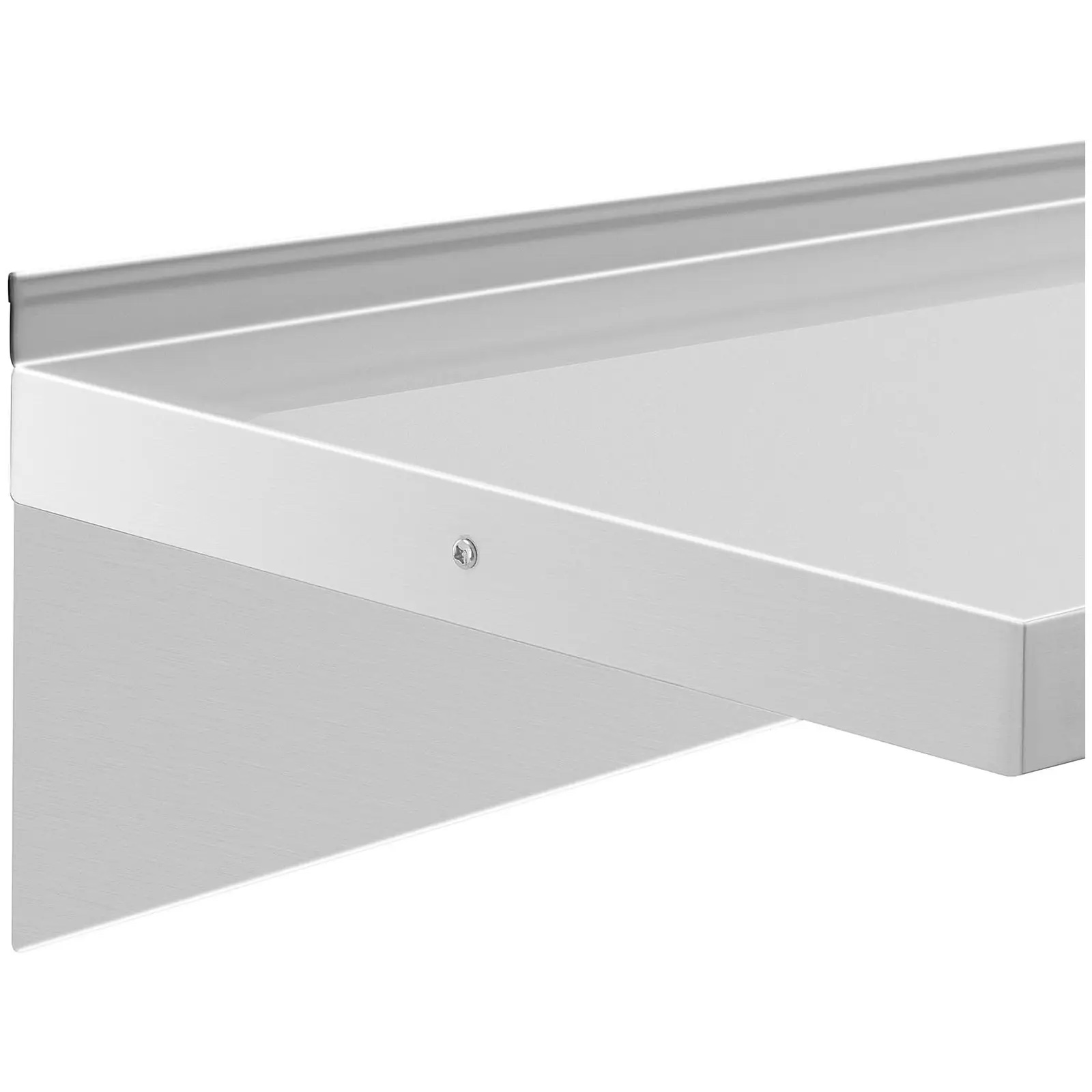 Półka ścienna - 120 x 40 cm - 30 kg - stal nierdzewna