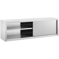 Szafka ścienna - 3 przegród - 200 x 45 x 60 cm - stal nierdzewna | RCSSWC-200X45-S