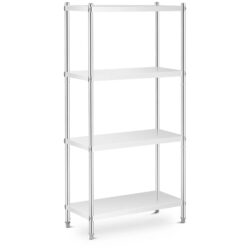 Regał ze stali nierdzewnej - 4 półek - 90 x 40 x 180 cm - 200 kg | RCER-9040
