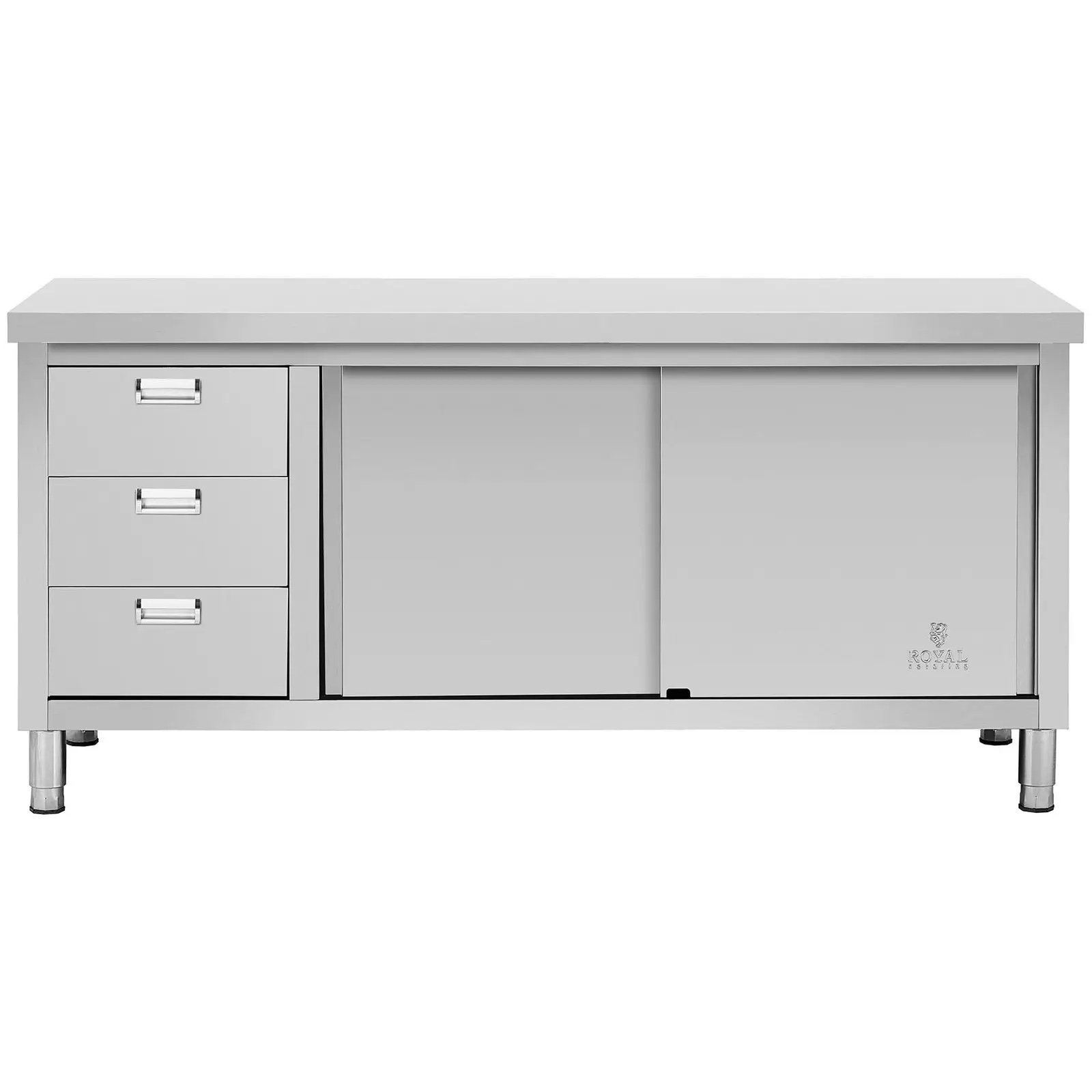 Szafka robocza - drzwi przesuwne - 180 x 70 x 85 cm - 500 kg | RCSSCB-180X70-S