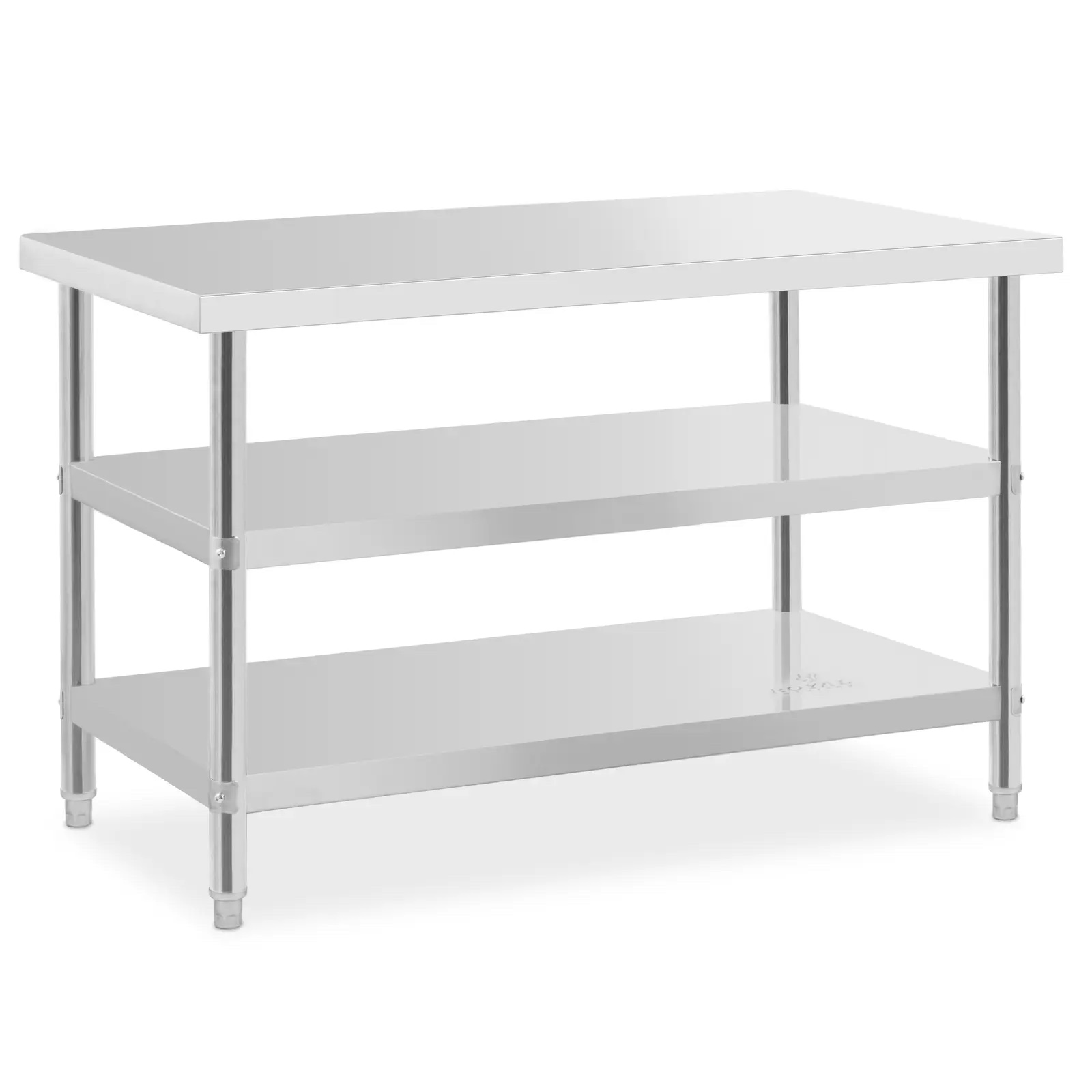 Stół roboczy - 2 półek - 120 x 70 cm - 500 kg